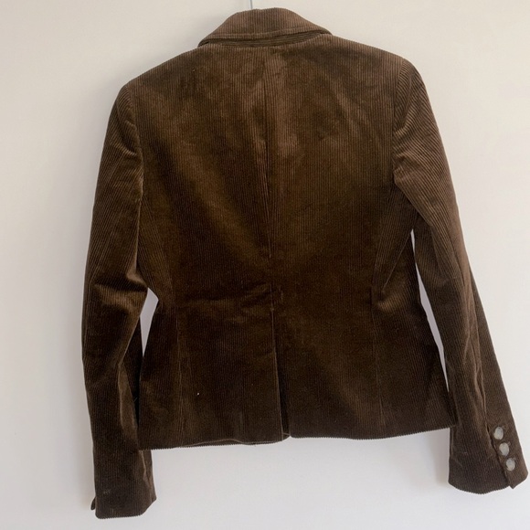 Theory rich chocolate brown corduroy blazer, size 8 - Picture 5 of 11